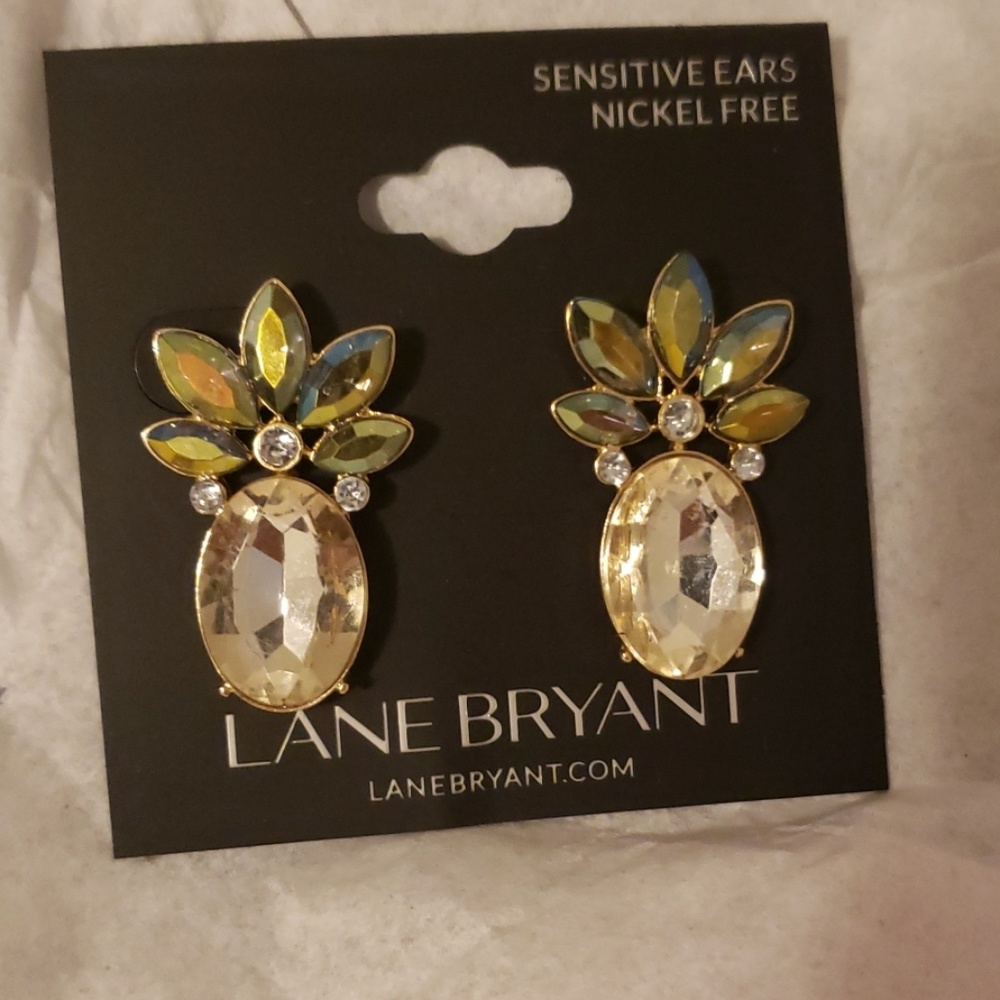 Lane Bryant Pineapple stud earrings